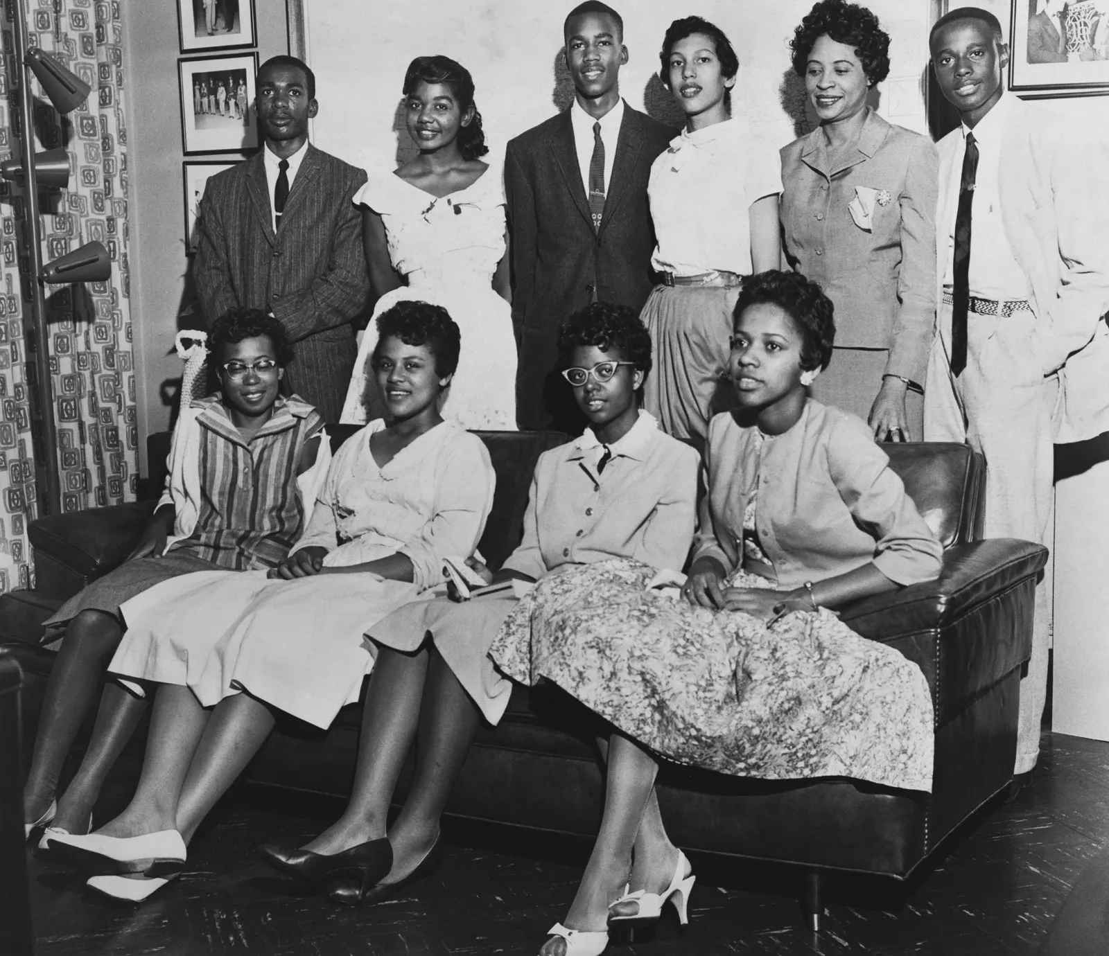 The Little Rock Nine - Historical photograph from 1957-1958